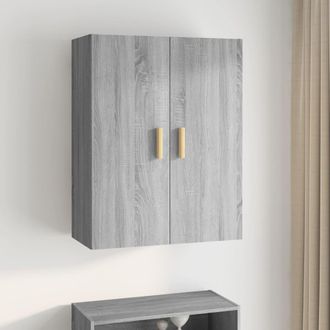 vidaXL Armario De Pared Colgante Gris Sonoma 69,5x34x90 Cm Vidaxl