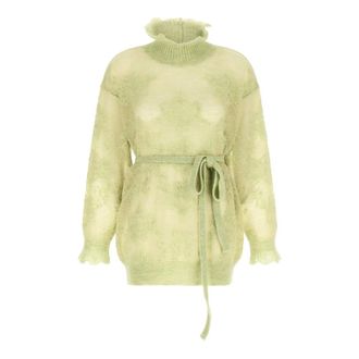 Twinset Truien & Vesten, Dames, Groen, L, Maxi Sweater