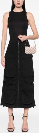 Louis Vuitton Pre-owned Womens Mini Pochette Azur Shoulder Bag - Ivory Textile - One Size