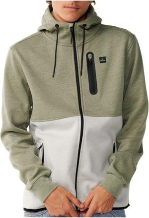 Rip Curl Anti Series Departed Zip Through Fleecejacke f&uuml;r Herren | oliv
