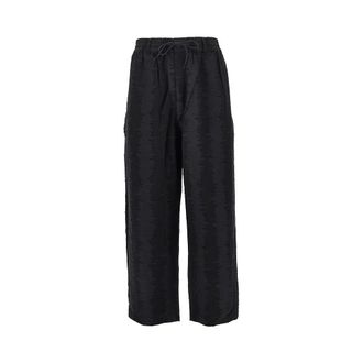 Yohji Yamamoto Deco Stitch Track Pants - Dames - Broeken - Zwart - Maat: S Katoen