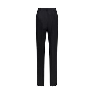 Gucci Womens Black Silk Dress Pants