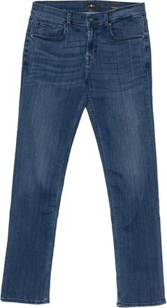7 For All Mankind Standard Straight Leg Jeans - Heren - Regular Fit Jeans - Blauw - W36 - Jeans