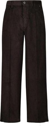 Ami Cotton Corduroy Large Fit Broek - Heren - Wijde Broeken - Zwart - S - Katoen - Broeken