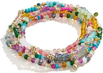 BaubleBar Indya Semiprecious Bracelet Set in Multi at Nordstrom
