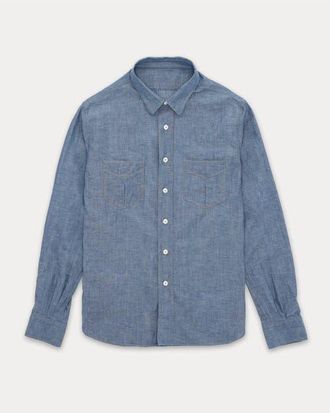 Fortela Osumi Cotton Shirt in Light Blue at Nordstrom, Size Xx-Large Eu