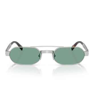 Miu Miu Sunglasses Mub52 S 21 M40 Y Antique Silver/Green Women