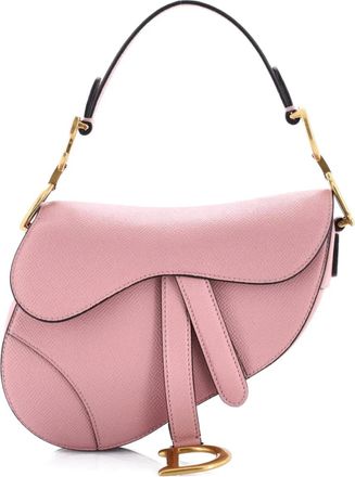 Dior Saddle Handbag Leather Mini shoulder bag - Rosa