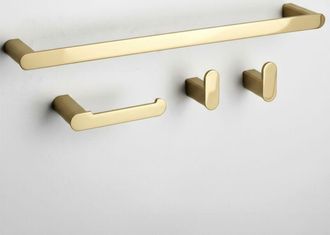 Rea Juego De Colgadores De Ba&ntilde;o Rea Mati Gold 4 Pieces