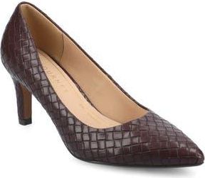 Journee Collection Scylee Pump in Oxblood Woven at Nordstrom Rack, Size 8.5