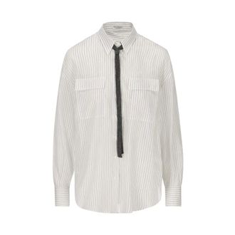 Brunello Cucinelli Mujer, Blusas y Camisas, Blanco, Talla: L