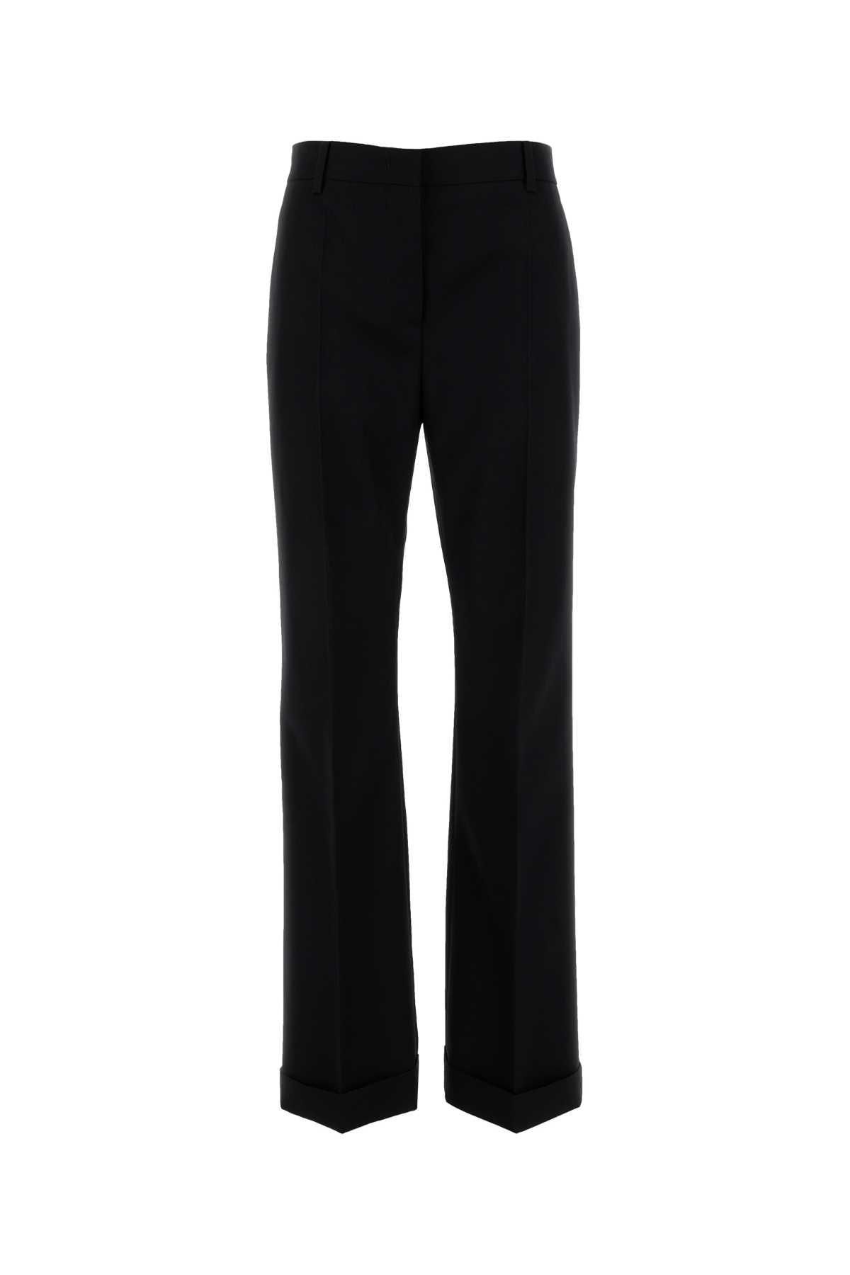 パンツ Prada Cropped Trousers In Wool Gabardine Prada Gabardine Trousers | Blue | FARFETCH CA