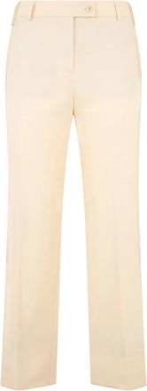 Moschino Broeken, Dames, Beige, S, Wol, Rechte broek