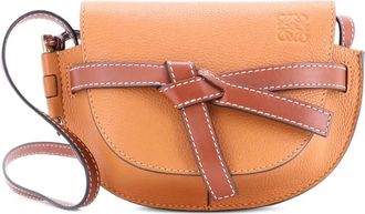 Loewe Gate Shoulder Bag Leather Mini crossbody bag - Bruin