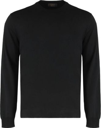 Slowear Slim Fit Flexwool Crewneck Trui - Heren - Ronde hals truien - Grijs - S - Wol - Truien & Vesten