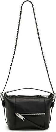 AllSaints Vega Emb Grab Bag Shoulder Womens Handbags Black, Leather
