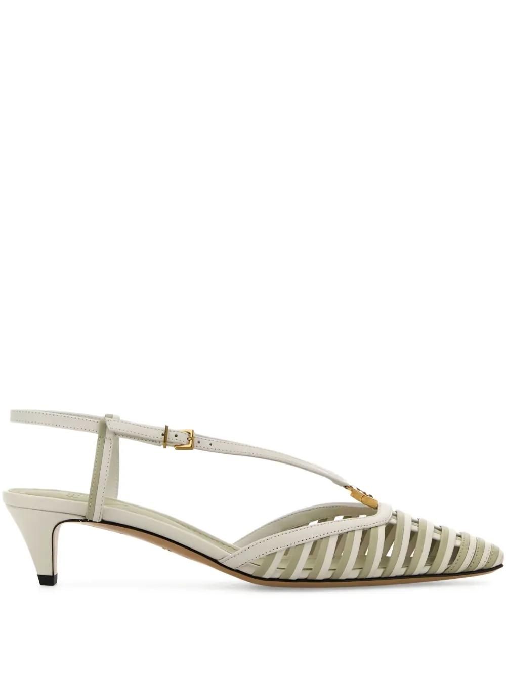 Fendi Hummingbird Lite Slingbacks In Ff Fabric Shoes from