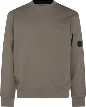 C.P. Company C.P. Company, Sweatshirts, male, Brown, 2XL, Lens Detail Sweatshirt