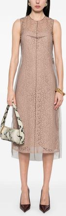 Fendi Kanten Midi-jurk