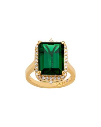 Suzy Levian Suzy Levian Silver Cz Cocktail Ring