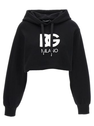 Dolce & Gabbana Black Cotton Womens Hoodie
