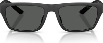 Emporio Armani Sunglasses Ea4272 U 500181 Matte Black/Dark Gray Mens Polarized