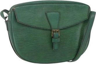 Louis Vuitton Pre-owned Vintage Cross Body Bag - Dames - Vintage Schoudertas - Groen - ONE Size - Leer - Vintage