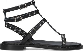 Stefano Lauran Schoenen, Dames, Zwart, 37 EU, Elegante zwarte sandalen voor dames