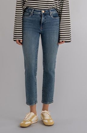 Kut from the Kloth Rachael Fab Ab High Waist Crop Mom Jeans in Radiant at Nordstrom, Size 14