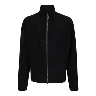 Alexander McQueen Alexander McQueen, Light Jackets, male, Black, Size: S Qvp28 Jacket