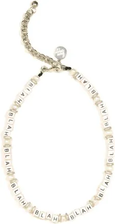 Venessa Arizaga Blah Blah Blah Necklace in White at Nordstrom