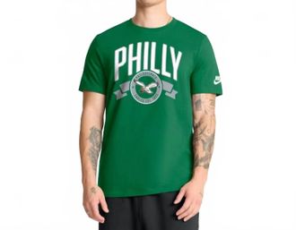 Nike Mens Philadelphia Eagles Rewind Front And Back Hit Essential T-Shirt In Kelly Green