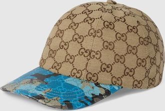 Gucci GG Canvas Baseball Hat, Size XXL, Beige, GG Canvas