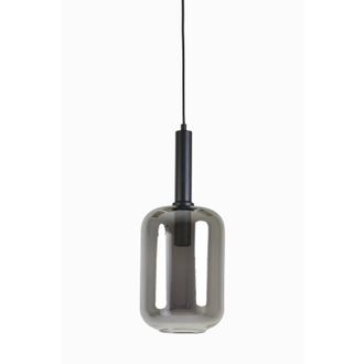 Light & Living L&aacute;mpara Colgante - Lekar - Negro - Vidrio - - Light&living