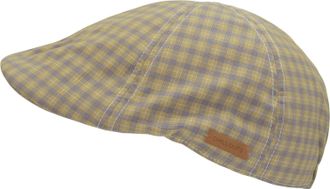 Chillouts Schieberm&uuml;tze CHILLOUTS Samsun Hat, Herren, Gr. L/XL, gelb, Kunstfaser, kariert, M&uuml;tzen Schieberm&uuml;tze, mit feinem Karomuster & modernem Schnitt