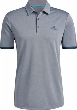 adidas Solid Color Breathable Golf Sports Short Sleeve Polo Shirt White Navy Blue HF6109