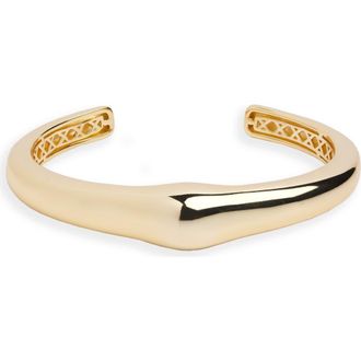 Argento Vivo Bamboo Mini Cuff Bracelet in Gold at Nordstrom