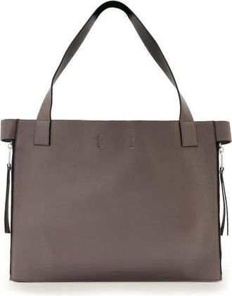 AllSaints Marlo Leather East/West Tote in Mocha Brown at Nordstrom