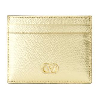 Valentino Garavani Wallets & Cardholders, female, Yellow, Size: ONE SIZE VLogo Cardholder