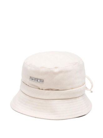 Jacquemus White Le Bob Gadjo Solid Bucket Hat