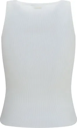 Max Mara Womens Ribbed Jersey Tank Top Vela Viscose; Polyester
