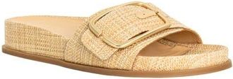 Shushop Delphine Slide Sandal in Raffia at Nordstrom, Size 8.5