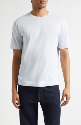 John Smedley Lorca Crewneck T-Shirt in Dew at Nordstrom, Size Xx-Large