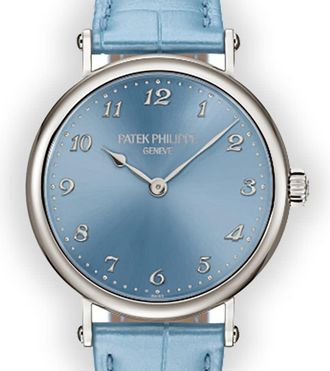 Patek Philippe Calatrava Automatic Blue Dial Ladies Watch 7200-50G-012