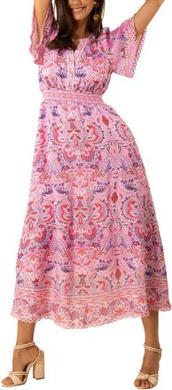 Hale Bob Hale Bob Katelyn Linen Maxi Dress