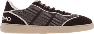 Ferragamo Technical Fabric Low-Top Sneakers, Size 9