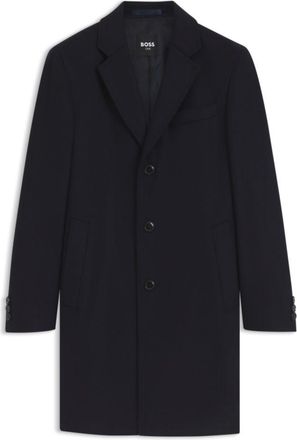 BOSS Slim-fit formal wool coat with cashmere