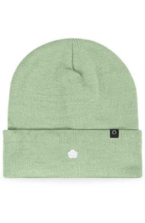 Dalix Lil Flower Beanie Cap in Light Green at Nordstrom