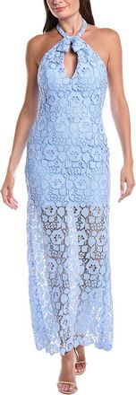 Rene Ruiz Lace Halter Midi Dress