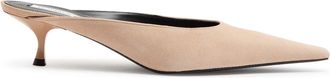 Victoria Beckham 45 Suede Mules - Beige - 38 (IT38 / UK5)